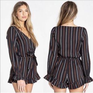 Billabong Romper Play All Day Long Sleeve Size M